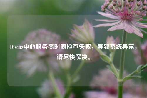 Discuz中心服務(wù)器時(shí)間檢查失敗，導(dǎo)致系統(tǒng)異常，請(qǐng)盡快解決。