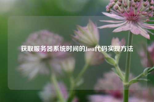 獲取服務器系統(tǒng)時間的Java代碼實現(xiàn)方法