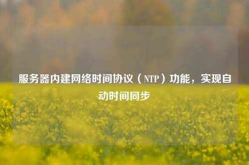 服務(wù)器內(nèi)建網(wǎng)絡(luò)時(shí)間協(xié)議（NTP）功能，實(shí)現(xiàn)自動(dòng)時(shí)間同步